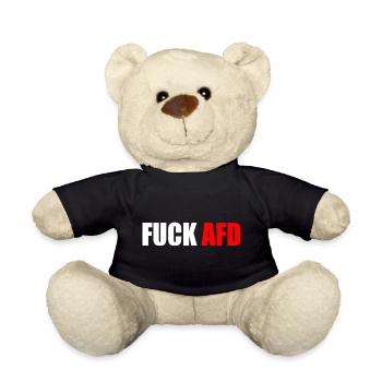 Fuck afd - Teddy - Schwarz - Vorne
