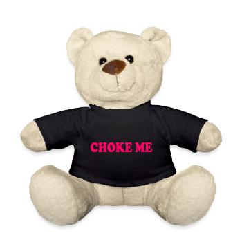 Choke me - Teddy - Schwarz - Vorne