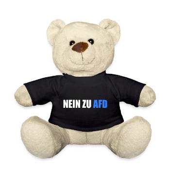 Nein zu afd - Teddy - Schwarz - Vorne