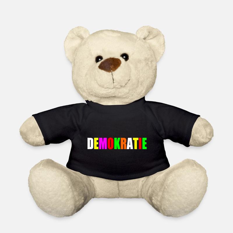 Demokratie - Teddy - Schwarz