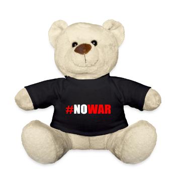 No war - Teddy Bear - black - Front
