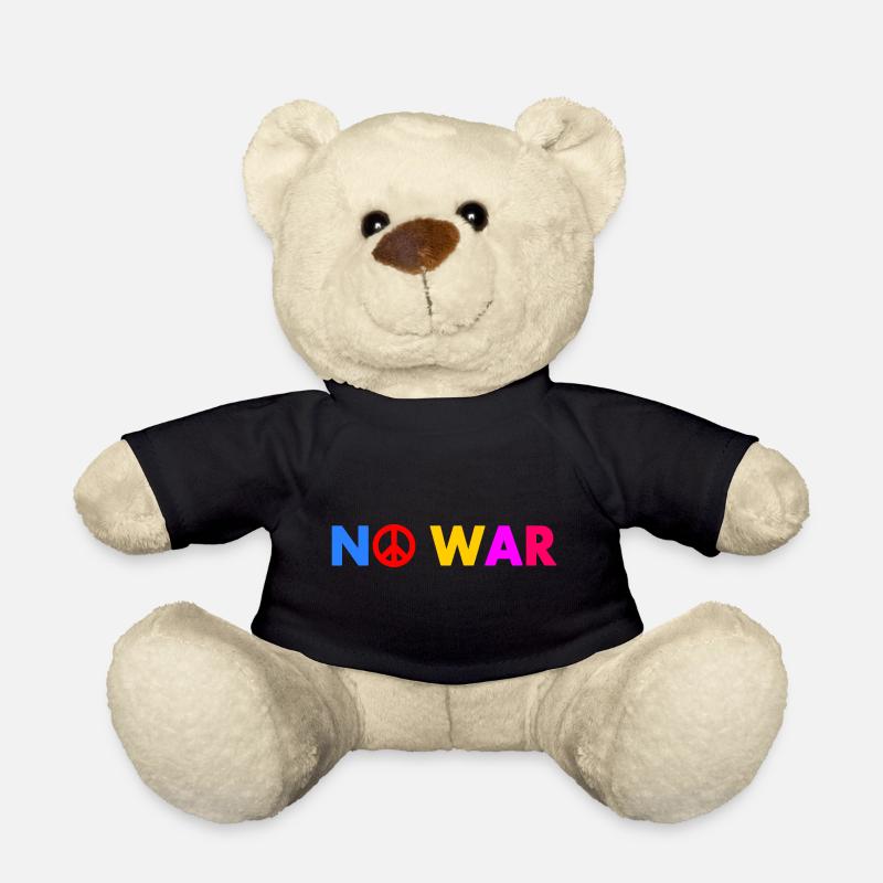 No war - Teddy Bear - black