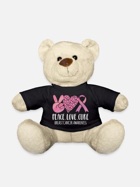Breast Cancer Awareness - awareness- - Teddy Bear - black