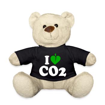 I love co2 - Teddy Bear - black - Front