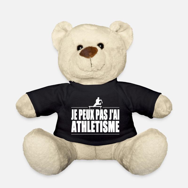Je peux pas j'ai athletisme - Nounours - noir