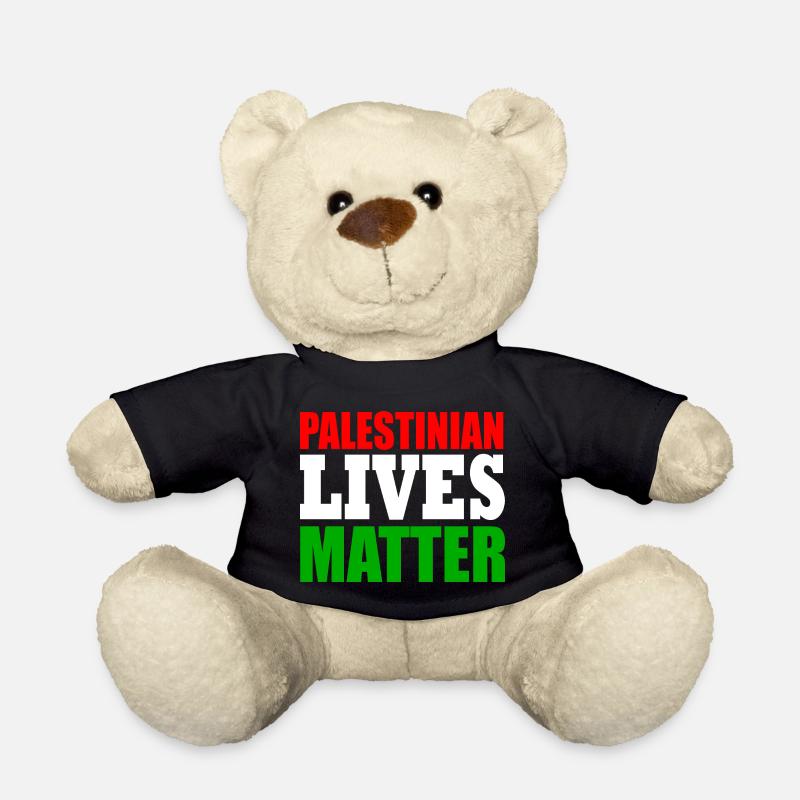 palestinian lives matter - Teddy Bear - black