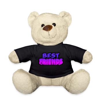 best friends | Best friends - Teddy Bear - black - Front