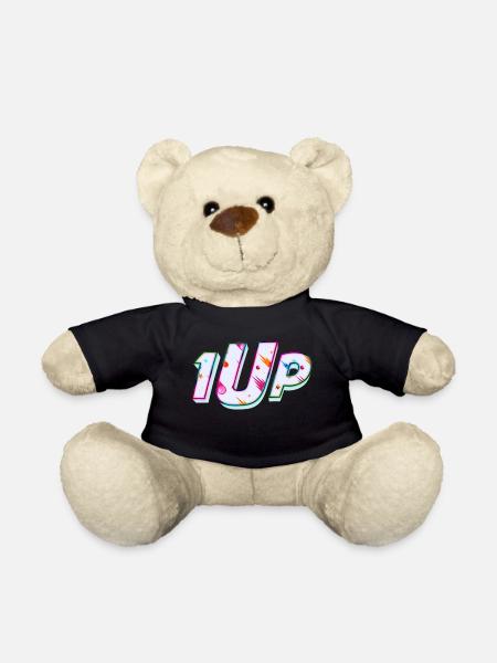 1Up 1up 1UP One Player Gamer - Teddy - Schwarz
