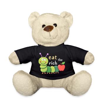 Mangez les riches - Chenille affamée - Nounours - noir - Devant