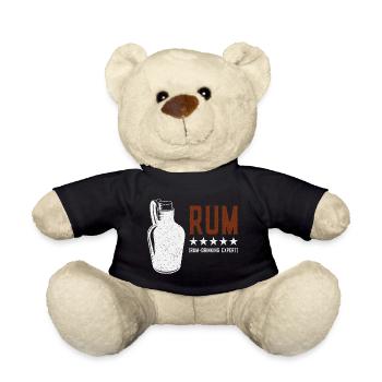 Rum - Drinking Expert Rumtrinker - Teddy Bear - black - Front
