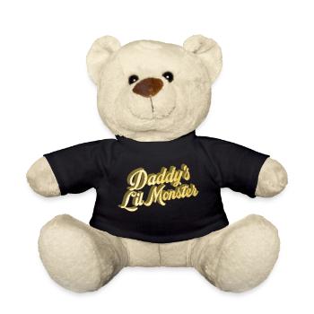 Gold Daddy ́s Lil Monster- Vati's little monster - Teddy Bear - black - Front