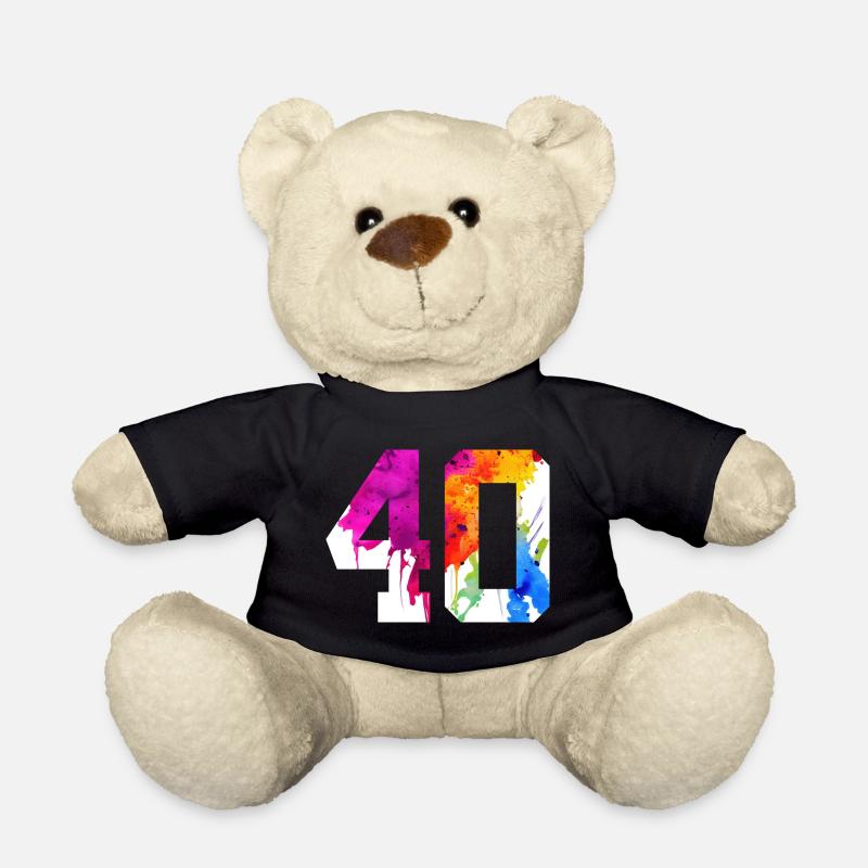 NUMMER 40 JAHRE ALT 40. GEBURTSTAG - Teddy - Schwarz