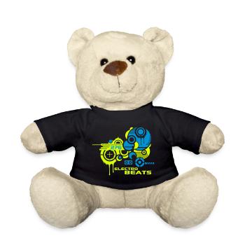 ELECTRO BEATS - Teddy Bear - black - Front
