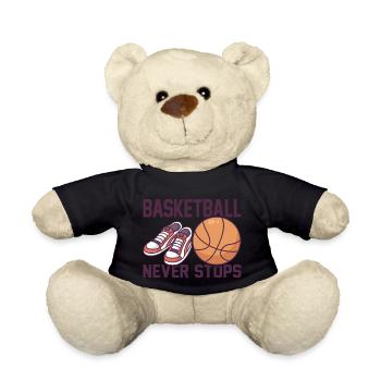 Le basketball n’arrête jamais de dire pour les joueurs de basket-ball - Nounours - noir - Devant