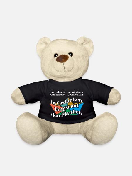 In Gedanken längst auf den Planken auf dem Meer - Teddy - Schwarz