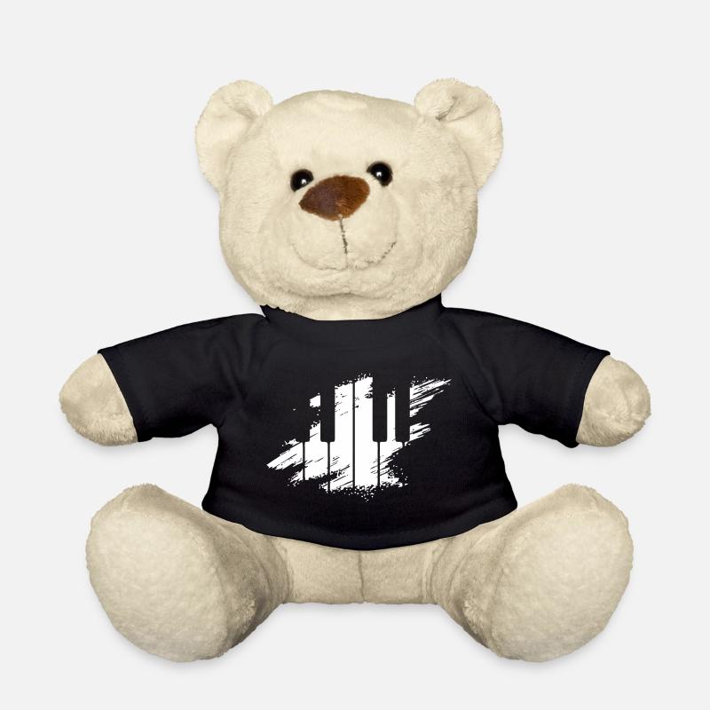 Klavier Pianist Funny Keyboard Tie - Teddy - Schwarz