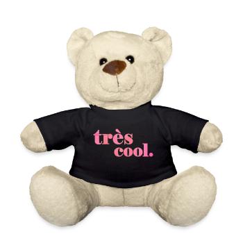 très cool | Bleibe Cool Spruch Statement - Teddy - Schwarz - Vorne