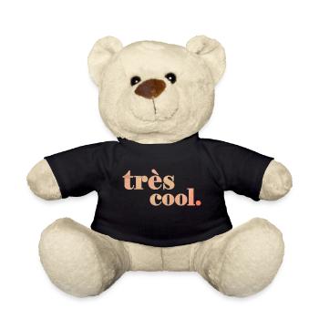 très cool | Bleibe Cool Spruch Statement - Teddy - Schwarz - Vorne