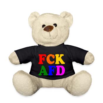 Fck afd - Teddy - Schwarz - Vorne