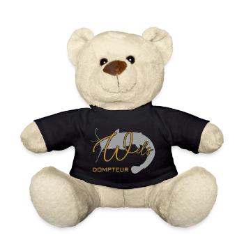 Welsdompteur Welsflüsterer Welsangler - Teddy - Schwarz - Vorne