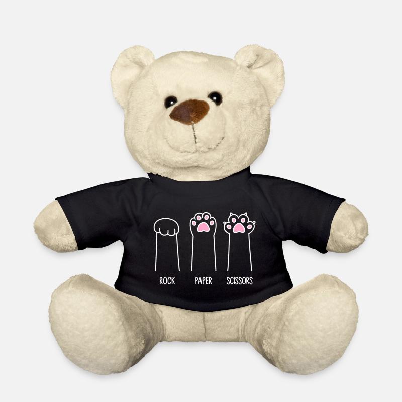 Rock Paper Scissors - Katzenpfoten - Teddy - Schwarz