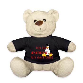 Ich bin Root, ich darf das! - Teddy - Schwarz - Vorne