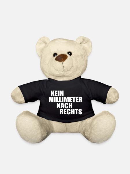 kein millimeter nach rechts - Teddy - Schwarz