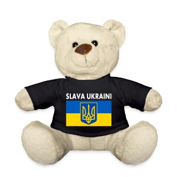 Slava ukraini - Nounours - noir - Devant