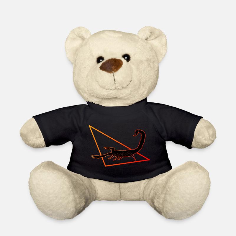 Scorpion en rouge/orange - Nounours - noir