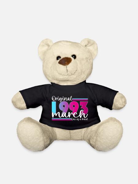 30. Geburtstag Frau Original März Jahrgang 1993 - Teddy - Schwarz