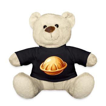 I Love Pelmeni Saying in Russian Funny - Teddy Bear - black - Front