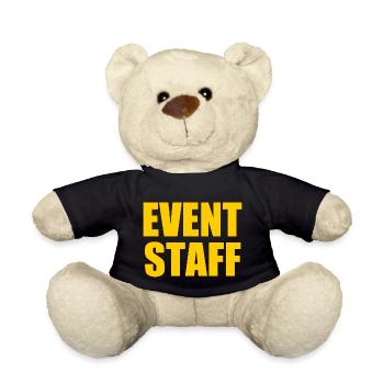 Event staff - Teddy Bear - black - Front