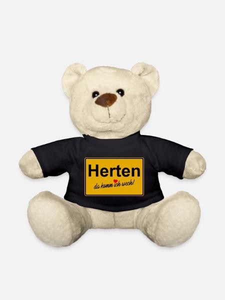 Herten da komm ich wech - Teddy - Schwarz