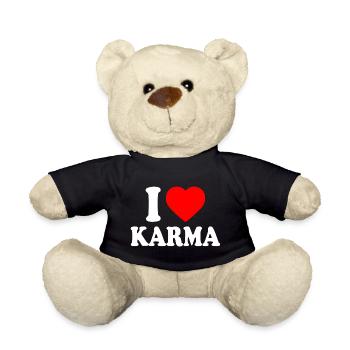 I love karma - Teddy - Schwarz - Vorne