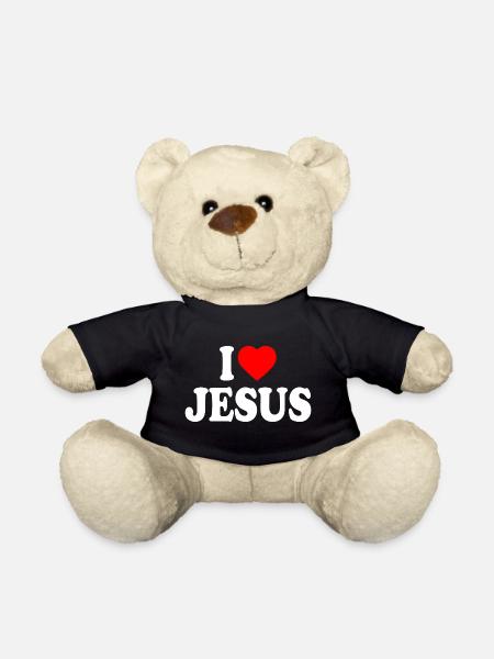 I love jesus - Teddy - Schwarz