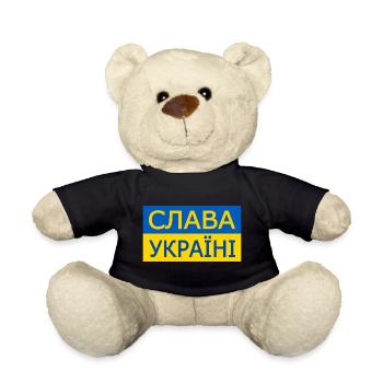 Slava ukraini - Teddy Bear - black - Front