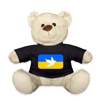 Ukraine - Teddy Bear - black - Front