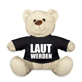 Laut werden - Teddy - Schwarz - Vorne