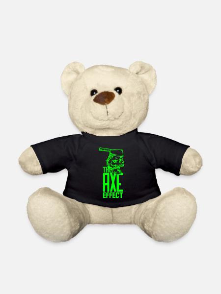 Crâne avec hache - Nounours - noir