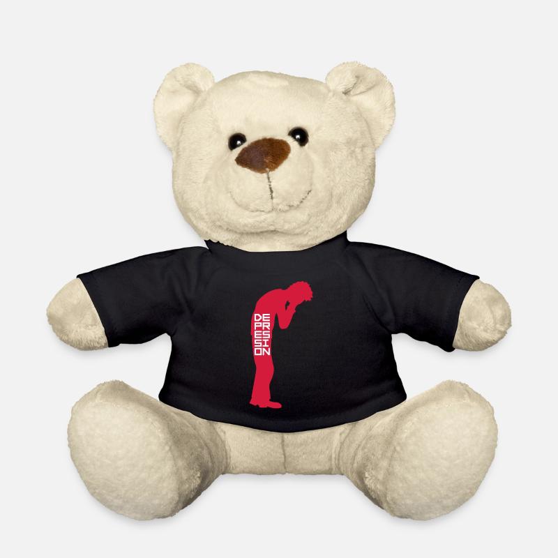Stehend weinen Depression - Teddy - Schwarz