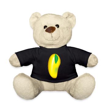 I love mango fruit - Teddy Bear - black - Front