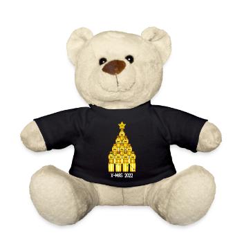 X-Mas 2022 Ölflasche Christbaum - Teddy - Schwarz - Vorne