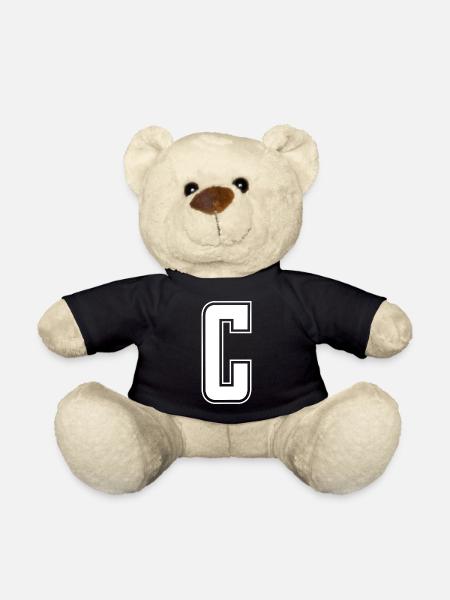 Buchstabe C Initiale Sport Cheerleading Monogram - Teddy - Schwarz