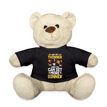 All you can eat Hotel Grill delicacies - Teddy Bear - black - Front