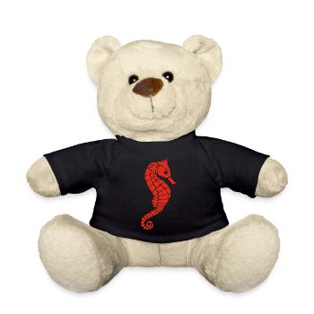 Rotes Seepferdchen - Teddy - Schwarz - Vorne