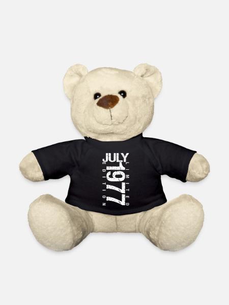 July 1977 July birthday gift July 1977 - Teddy Bear - black
