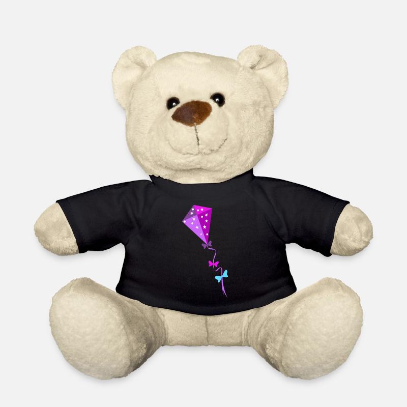 Bunter Drachen - Teddy - Schwarz