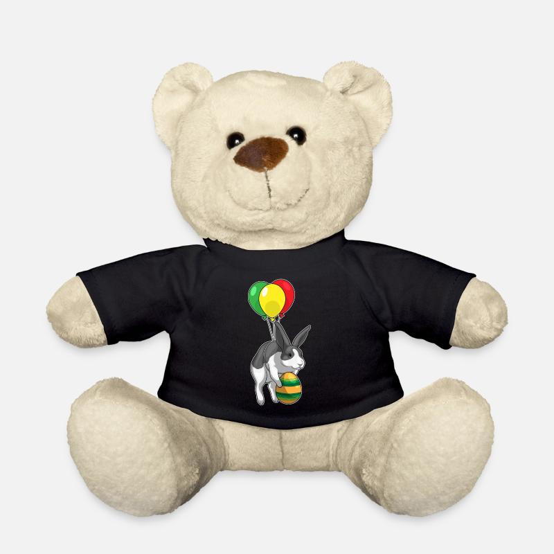 Hase Ostern Luftballon - Teddy - Schwarz