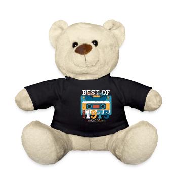 Cassette June 1975 Vintage 1975 Birthday 1975 - Teddy Bear - black - Front