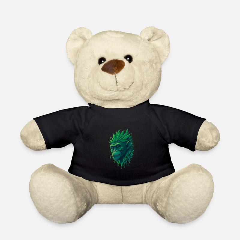 Cannabis Monkey Our Cannabis Monkey Style - Teddy Bear - black